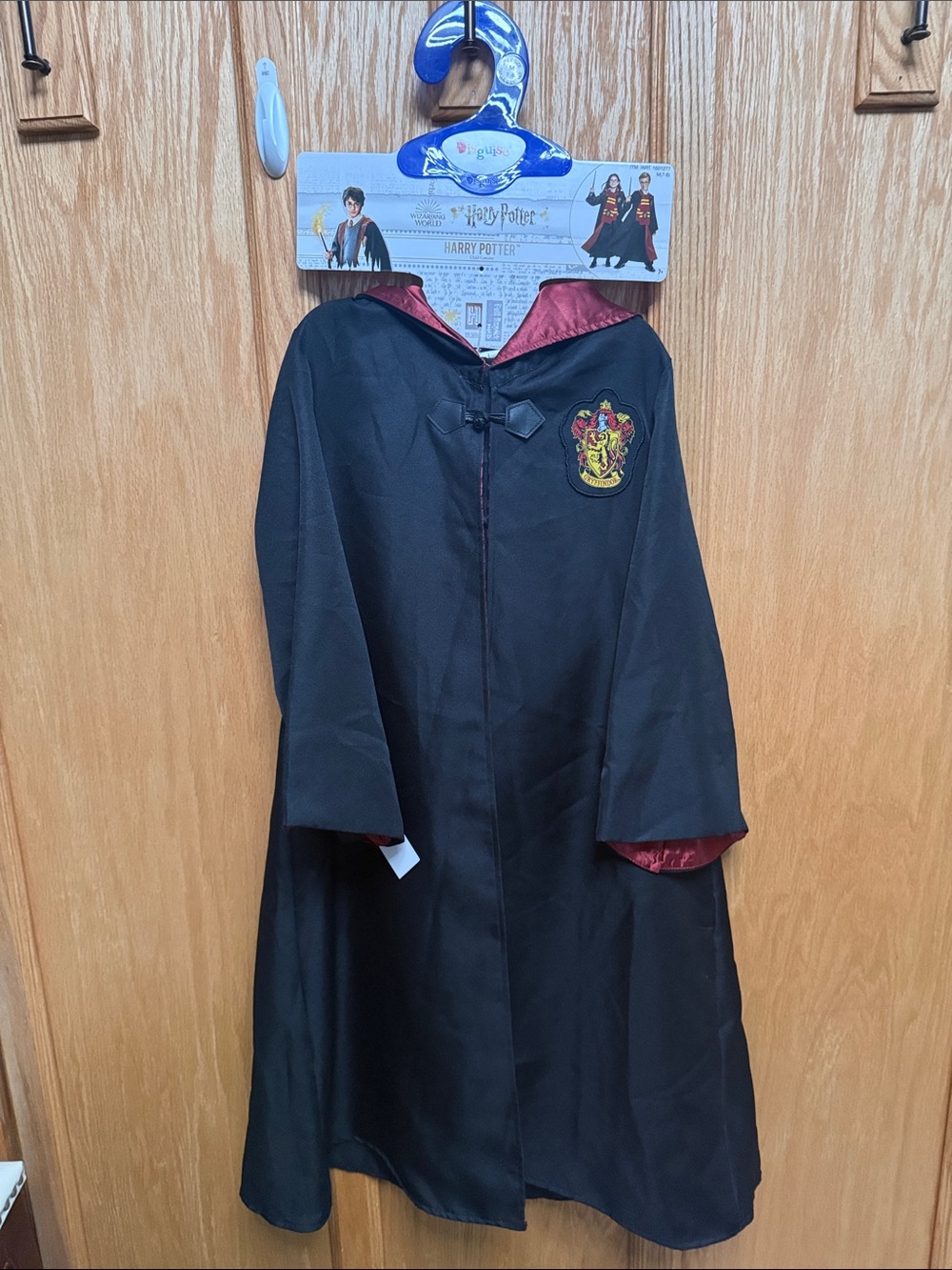 Disguise Kids Harry Potter Gryffindor Hooded Cape - Black with Red Trim